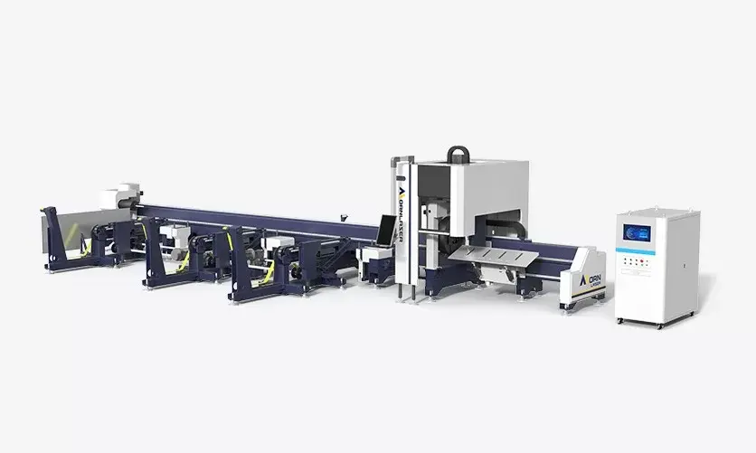 آلة قطع الأنابيب بالليزر بمشابك مزدوجة