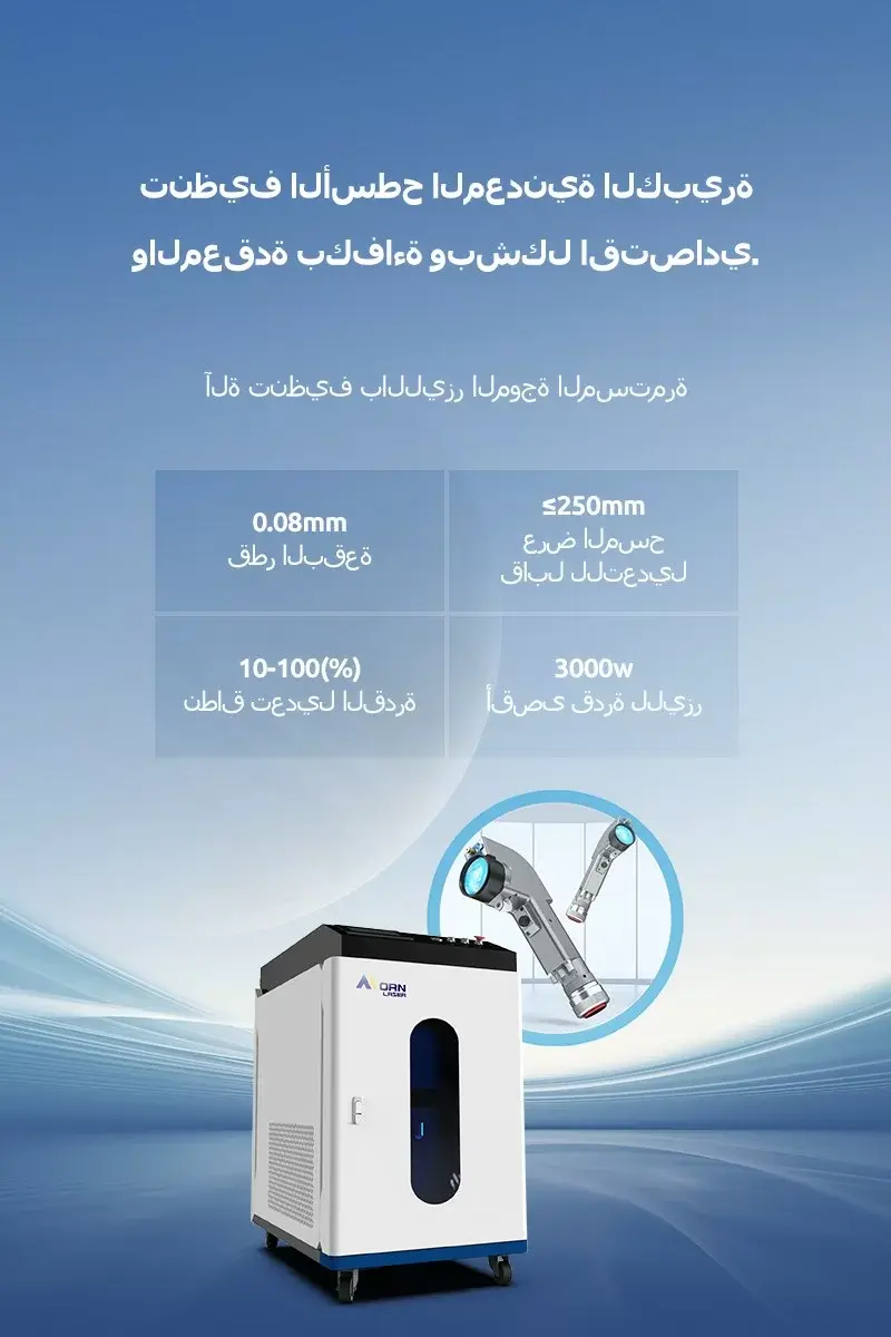آلة تنظيف بالليزر الموجة المستمرة